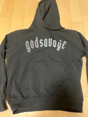 godsavoyt 후드 부착 후드티 다크 그레이