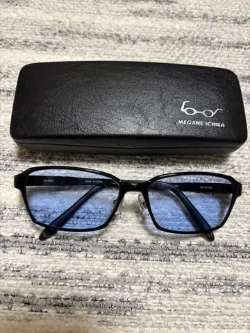 MEGANE ICHIBA 블랙 블루 렌즈 안경