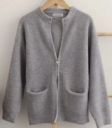 Miniministore 니트 가디건 집업 아우터 그레이