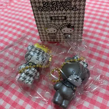 헬로키티 시크릿 마스코트 참 흑백 걸리시 타이니 참