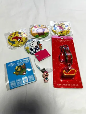 유니버설 스튜디오 재팬 스트랩 배지 묶음 판매