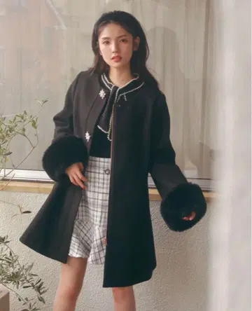 AnMILL 안미르 비쥬 코트 블랙