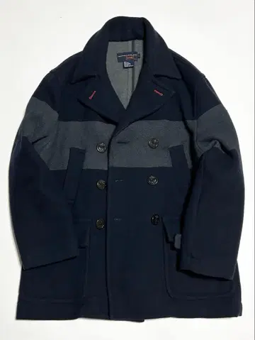 [ 새상품급 ] TRIPLE FIVE SOUL NYC 바이컬러 P코트