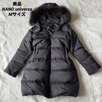 새상품급 나노 유니버스 다운 코트 블랙 퍼 포함 롱 M 사이즈