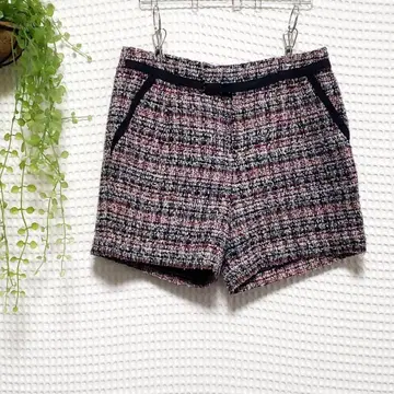 BARNYARDSTORM (1) 트위드 컬러 체크 숏 팬츠