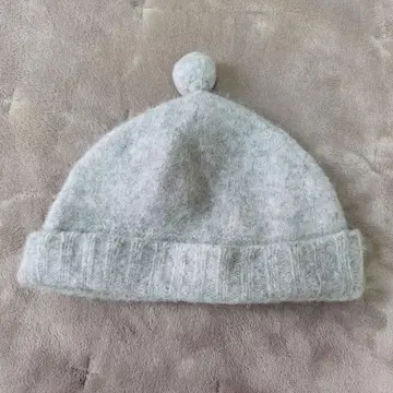 45R 울 100% 그레이 니트 모자 사이즈 2