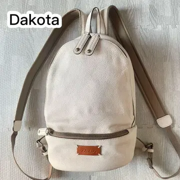 미사용 Dakota 가죽 백팩 화이트