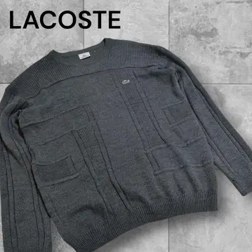 LACOSTE 라코스테 니트 스웨터 빈티지 사이즈 5 그레이