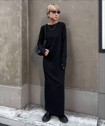 feepur 페피르 TALL 사이즈 컷 리브 롱 원피스