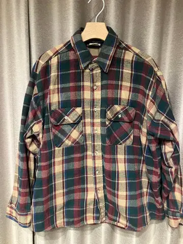 파이브 브라더 플란넬 체크 무늬 플란넬 셔츠