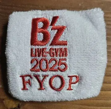 B'z LIVE-GYM 2025 FYOP 가챠 스트랩 화이트