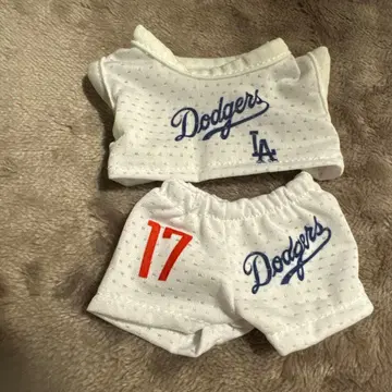 러브브 Dodgers 옷 갈아입기 의류 세트 17번 화이트