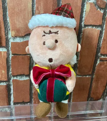 유니버 찰리 브라운 크리스마스 봉제 인형 키링 2017 피넛