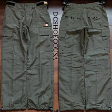90s 초와이드 DCSHOECOUSA 배기 나일론 카고 팬츠 립스탑