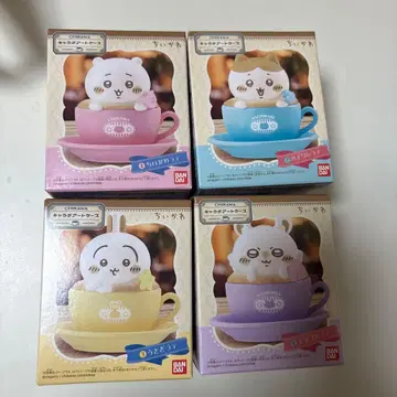 치이카와 캐릭터 아트 케이스 캐릭터 라떼 아트 4개 세트