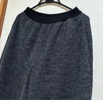 필 파레 그레이 울 허리밴딩 이지 와이드 팬츠