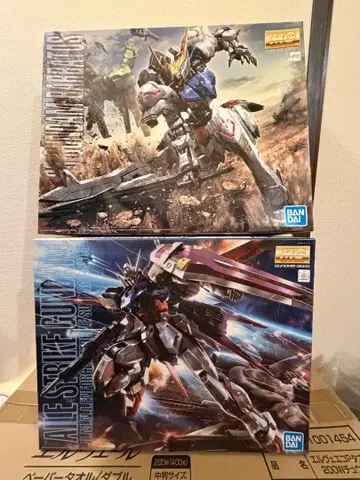 MG 에일 스트라이크 건담 Ver.RM 건담 발바토스 2점 세트