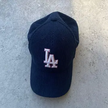 [새상품급] LA 50주년 기념 캡 코듀로이 네이비 x 핑크