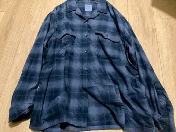 유니클로 JW ANDERSON 브러쉬드 코튼 오버 사이즈 셔츠 XL 블루