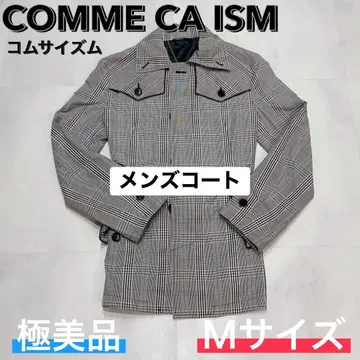 컴시즘 COMME CA ISM 체크 무늬 남성용 코트 M 사이즈