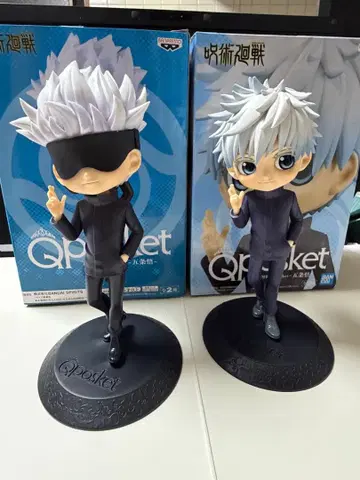 주술회전 Qposket 고죠 사토루 피규어 2체 세트