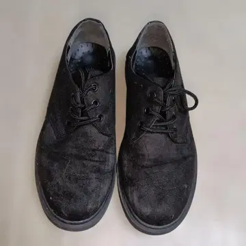블랙 스웨이드 캐주얼 슈즈 25.0cm