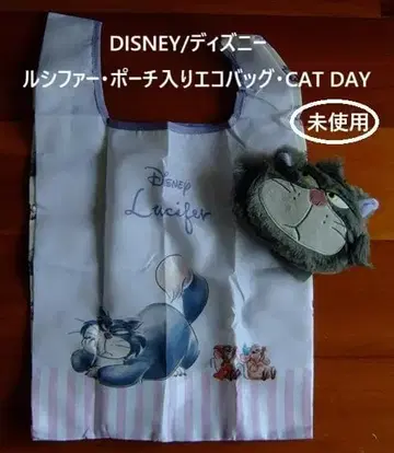 디즈니 루시퍼 에코백 파우치 포함 CAT DAY