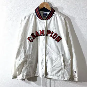 챔피온 챔피온 바시티 자켓 얇은 소재 폴리에스테르 남성용 L 구제 의류