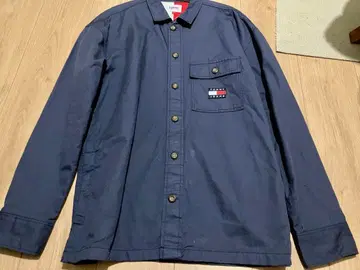 구제 의류 Tommy Jeans 셔츠 자켓 네이비 셔츠 자켓 S