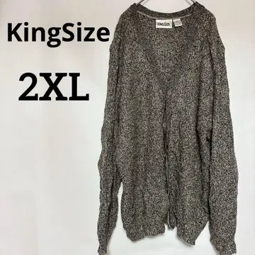 새상품급 KingSize 2XL 니트 가디건 그레이 계열 겨울