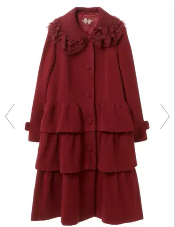 핑크하우스 임페리얼 모사 롱 코트 빨간색 리본 새상품