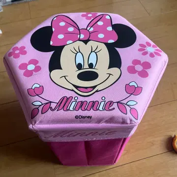 미니 육각형 수납 박스 핑크 스툴로도 사용 가능합니다.