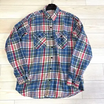 70~80s 파이브 브라더 플란넬 셔츠 빈티지 코튼 XL