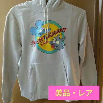 H&M X THE SIMPSONS 잇치 & 스크래치 프린트 후드티