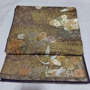 순수 실크 당오리 6통 후쿠로 오비 컨디션 최상