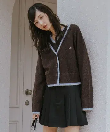 [ 새상품 ] 아카이브 레이어드 니트 가디건 앙상블