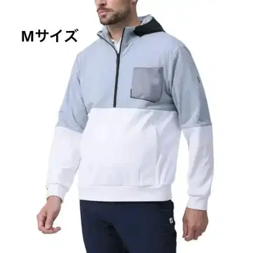 M 사이즈 풋조이 하이브리드 긴팔 하프 지퍼 후디