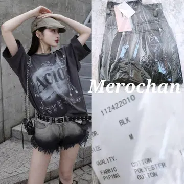 다리치 M 사이즈 [ 새상품 ] 그라데이션 데미지 데님 숏팬츠