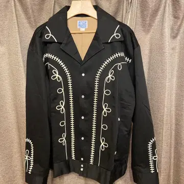 복각 50's 고급 볼레로 웨스턴 자수 런치웨어 자켓 XXL