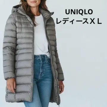 UNIQLO 여성용 XL 울트라 라이트 다운 미들 다운 코트