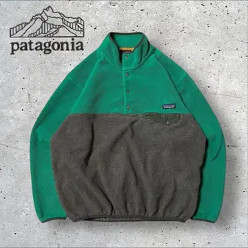 파타고니아 신틸라 스냅 T 플리스 M 그린 x 다크 그레이 14년 d