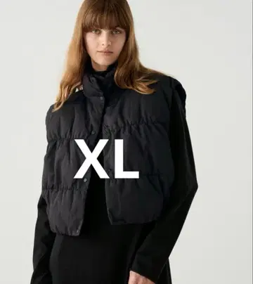 미사용품 유니클로 유니클로C 다운 크롭 베스트 다운 베스트