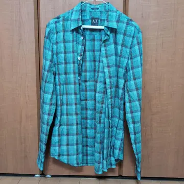 Armani Exchange 체크 셔츠