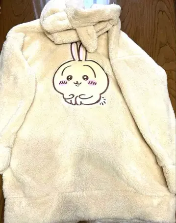 GU 치이카와 (먼작귀) 토끼 마쉬멜로우 필 라운지 후드티 L 택 포함