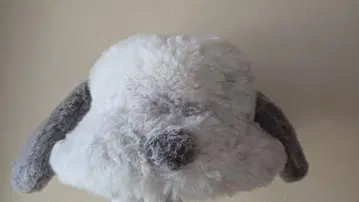 스누피 겨울 버킷햇 화이트 x 그레이