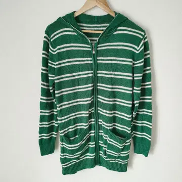 여성용 후드 부착 니트 가디건 풀 집업 후드티 프리 사이즈