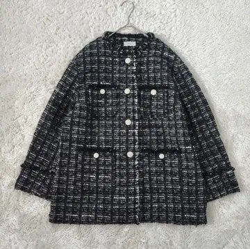 새상품급 IENA Monotone Tweed 트위드 자켓 36