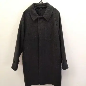 싱글 프레스 코트(글렌체크)