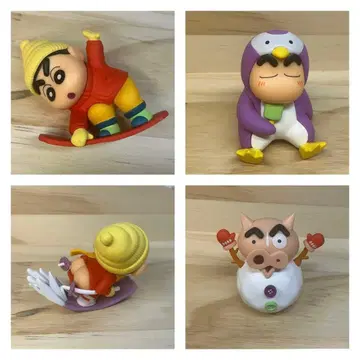 짱구는 못말려(크레용 신짱) 엉덩이가 귀여운 피규어 4개