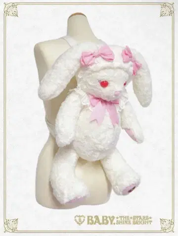 BABY 우사쿠먀 백팩 화이트 핑크 대